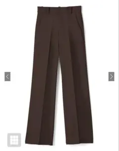 GRL センタープレスストレートパンツ ai07 ブラウン Lサイズ 新品未使用