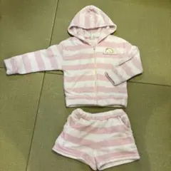 すみっコぐらし　フリース フード付きパジャマセット 130cm