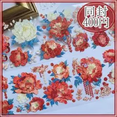 QY 海外マステ 贝壳光 PET 切り売り 6cm幅 花装飾 1ループ - メルカリ