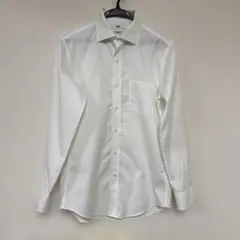 スーパーノンアイロンスリムフィットシャツ ユニクロ M（セミワイドカラー）