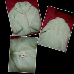 美品　白　ファーコート　M クリスマス　セシルマクビー　リエンダ　リップサ