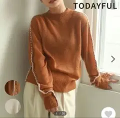 値下げ！TODAYFUL 　ステッチソフトニットのサムネイル