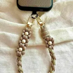 パラコード　ストラップ　スマホ　ハンドストラップ　フラワー　水筒　キャンプ