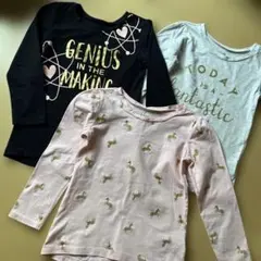 長袖カットソー3点セット（100cm以上）　5T