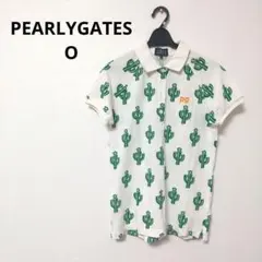 PEARLYGATES パーリーゲイツ　ゴルフ　ポロシャツ　サボテン　総柄のサムネイル