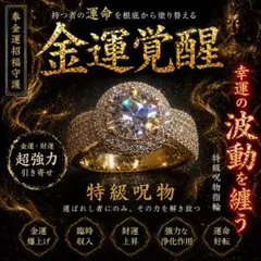 特級呪物】曰く付き 金運覚醒リング 臨時収入・宝くじ高額当選 運命