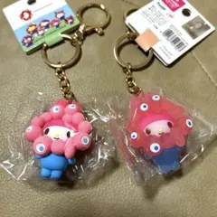 マイメロディ　万博　ミャクミャク　サンリオ　キーホルダー クリア　パステル2個