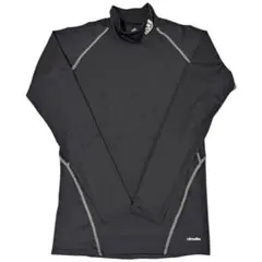 adidasアディダス 長袖 モックネック インナーシャツ　L 黒 ブラック