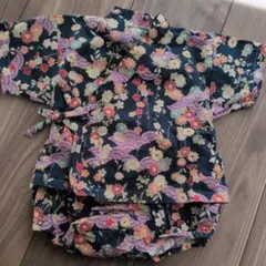 花柄 甚平 70-80cm