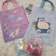 ポーチ トートバッグ トートバック&ポーチコレクション カビゴン &ピカチュウ