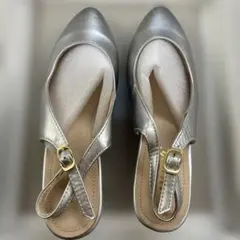 【ハニーズ】シルバー アンクルストラップ ハイヒール