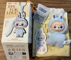 【D】ラブブ PIN FOR LOVEシリーズ ぬいぐるみ イニシャル