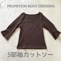 【プロポーションボディドレッシング】フレア袖カットソー