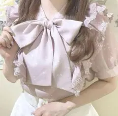 evelyn オリジナルハートブラウス ピンクのサムネイル