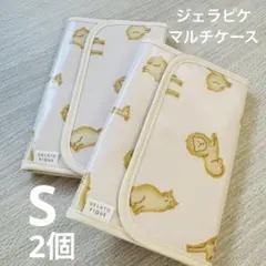 新品☆ジェラートピケ☆動物柄☆母子手帳ケース☆マルチケース☆S まとめ売り　2個