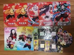 鬼滅の刃 クリアファイル セット 7枚 ふせん 4点 うちわ