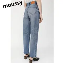 moussy マウジー　プレーンジーンズストレートデニム　25 ブルージーンズ