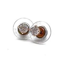 美品✨SWAROVSKI スワロフスキー ピアス 1粒 スタッド クリスタル
