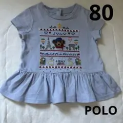 ポロラルフローレン　POLO Tシャツ　ペプラム　ポロベア　半袖　12m 80