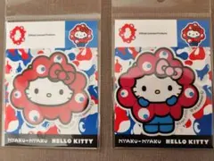 【新品・未開封】ミャクミャクなりきりアパレルステッカー ハローキティ