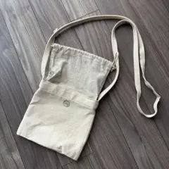 『depound 』クリーム色 巾着型ショルダーバッグ