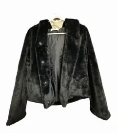 AZUL by moussy 黒 ファー コート ジャケット アウター