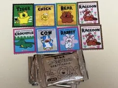 たべっ子どうぶつ 切手風アクリルステッカー たべっこどうぶつ