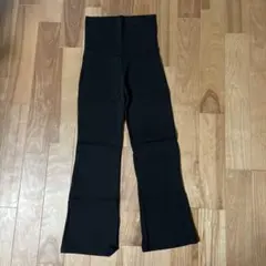 if an ブラック フレアレギンスM-Ｌ10部丈