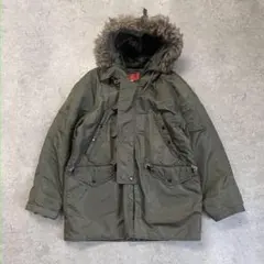 90s AVIREX N-3B ミリタリージャケット カーキ S