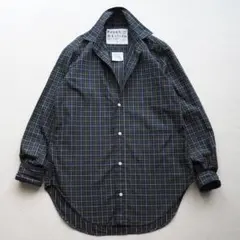 Frank&Eileen FRANK チェック スキッパーシャツ コットン 長袖