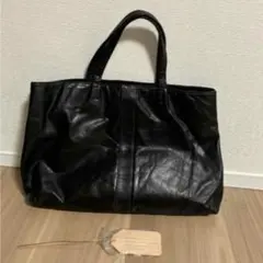 時限⭐️SONNE トートバッグ ブラック レザー - メルカリ