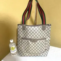 GUCCI オールドグッチ シェリーライン トートバッグ GGロゴ