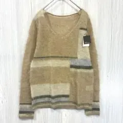 新品タグ付 K.T KIYOKO TAKASE 高級モヘヤ混 Vネックニットのサムネイル
