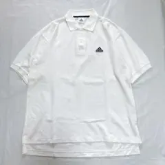 90s adidas ポロシャツ ホワイト L デサント製 ヴィンテージのサムネイル