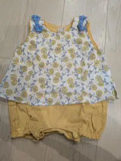 petit mine 花柄ロンパース 80サイズ