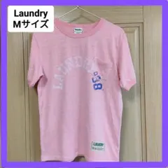 ★Laundry ランドリー★ビンテージ風半袖 Tシャツ ピンク Mサイズのサムネイル