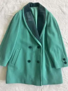 グリーン系　ダブルブレストコート