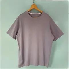 【+J】ユニクロ スーピマコットンリラックスフィットクルーT(半袖)グレー XL