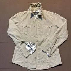 BURBERRY BLACK LABEL ミリタリージャケット L ダメージ加工