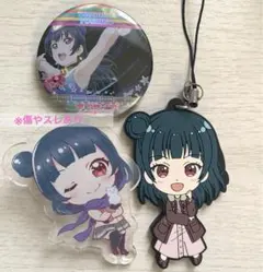 ラブライブサンシャイン 津島善子 ラバーストラップ 缶バッジ アクリルバッジ