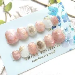 ネイルチップ マーブル 大理石 天然石 ニュアンス