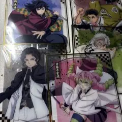 鬼滅の刃　無限城編　アニプレックス　オンラインくじ　クリア色紙　5枚