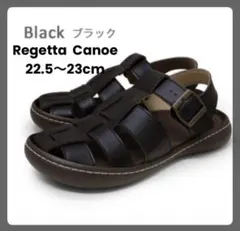 リゲッタカヌー サンダル ブラック（22.5〜23.0cm）のサムネイル