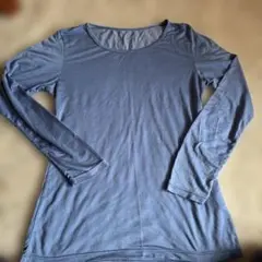 UNIQLO HEATTECH 長袖カットソー ブルー M
