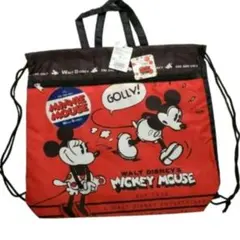 新品　ミッキー　ミニー　ディズニー　ナップサック　運動着　体操着　バッグ