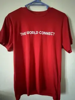 THE WORLD CONNECT 赤 Tシャツ Lサイズ