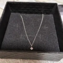 シルバー925天然ダイヤモンドネックレス