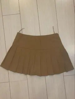 ZARA プリーツミニスカート キュロット ベージュ XSのサムネイル