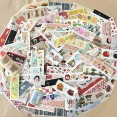 和風・日本　マスキングテープ　フレークシール　100枚　切り売り