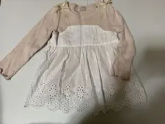 プティマイン　トップス　カットソー　ピンク　100cm